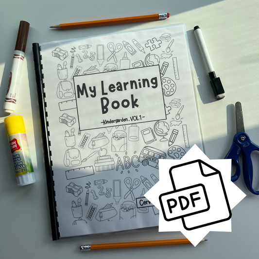 Digital | Kindergarten Learning Workbook | Volume 1