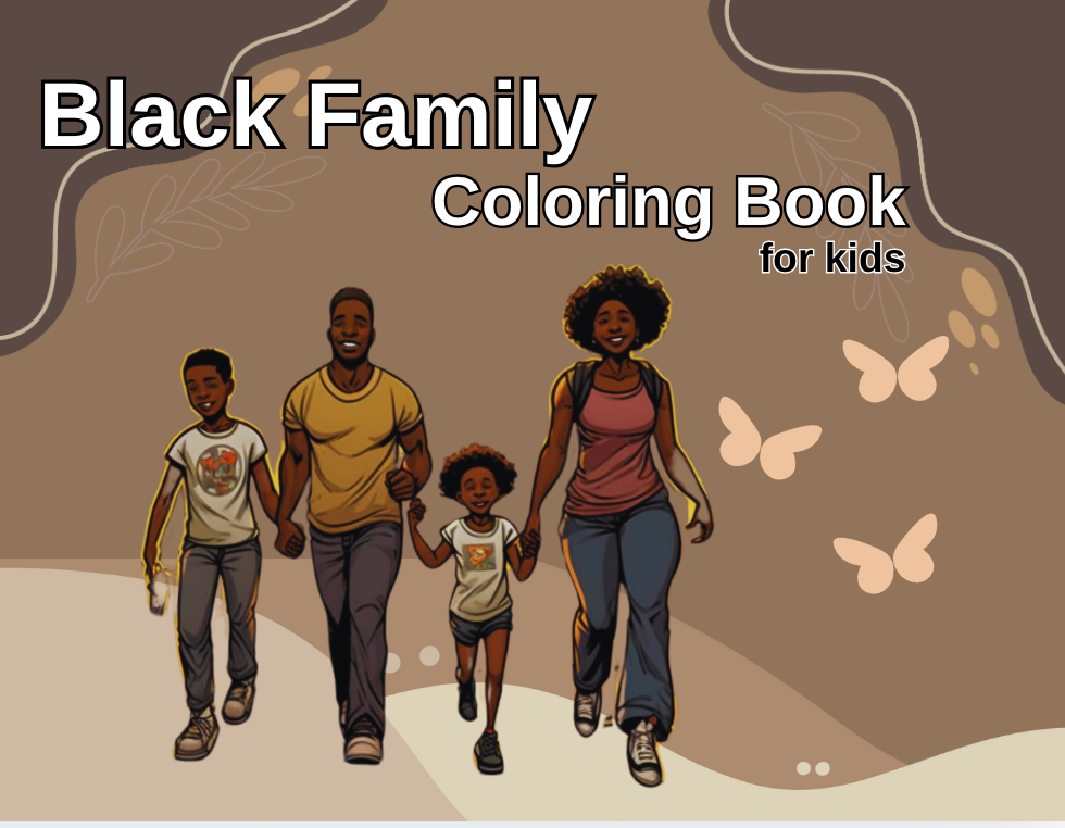 Coloriage - Bundle - Black Family , Black Boys & Black Girls