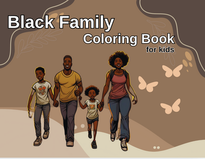 Coloriage - Bundle - Black Family , Black Boys & Black Girls