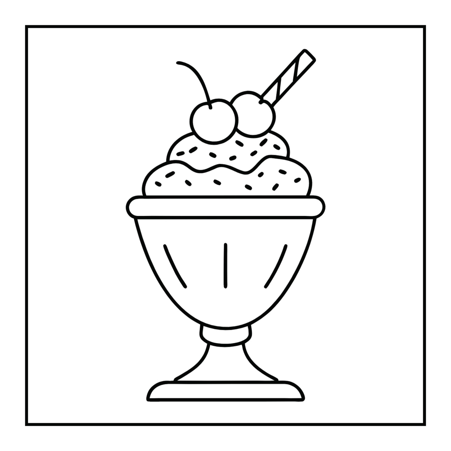 Coloriage - Yummy Dessert