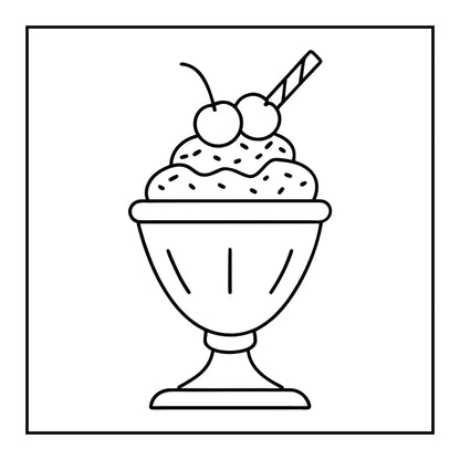 Coloriage - Yummy Dessert