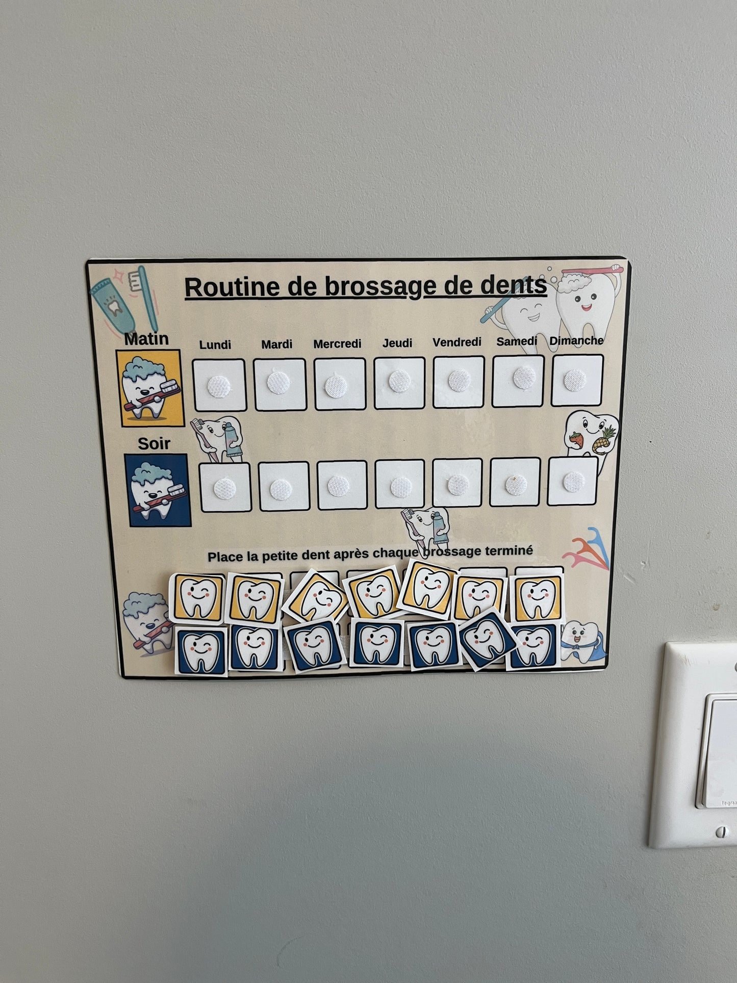 Routine du brossage de dents