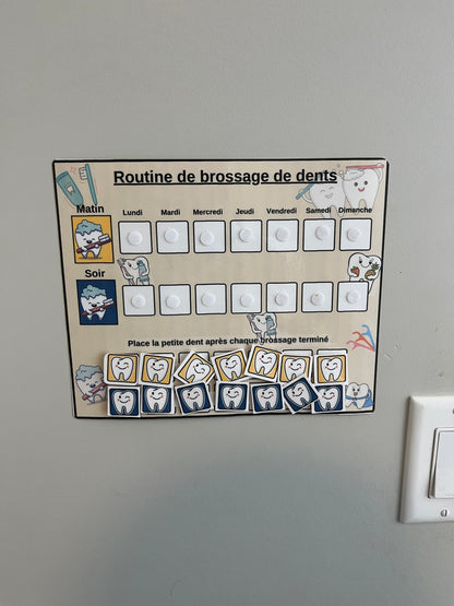 Routine du brossage de dents